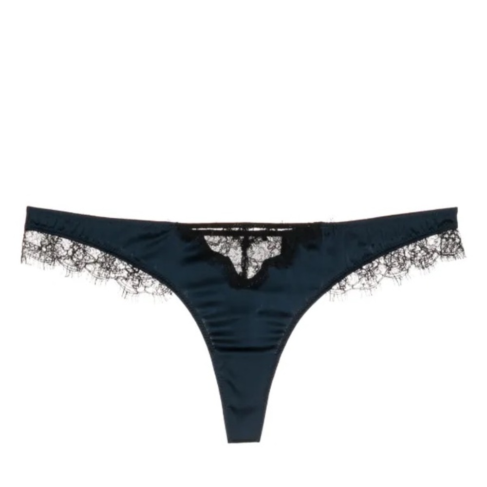 KIKI DE MONTPARNASSE LACE INSET THONG